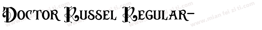 Doctor Russel Regular字体转换